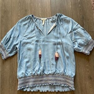 Matilda Jane Light Blue Smocked Blouse